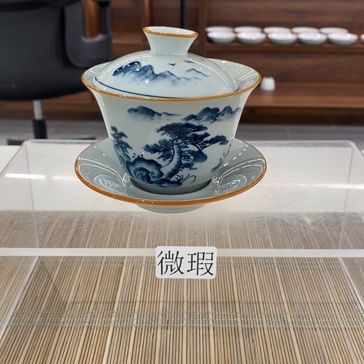 釉下老陶泥手工绘制