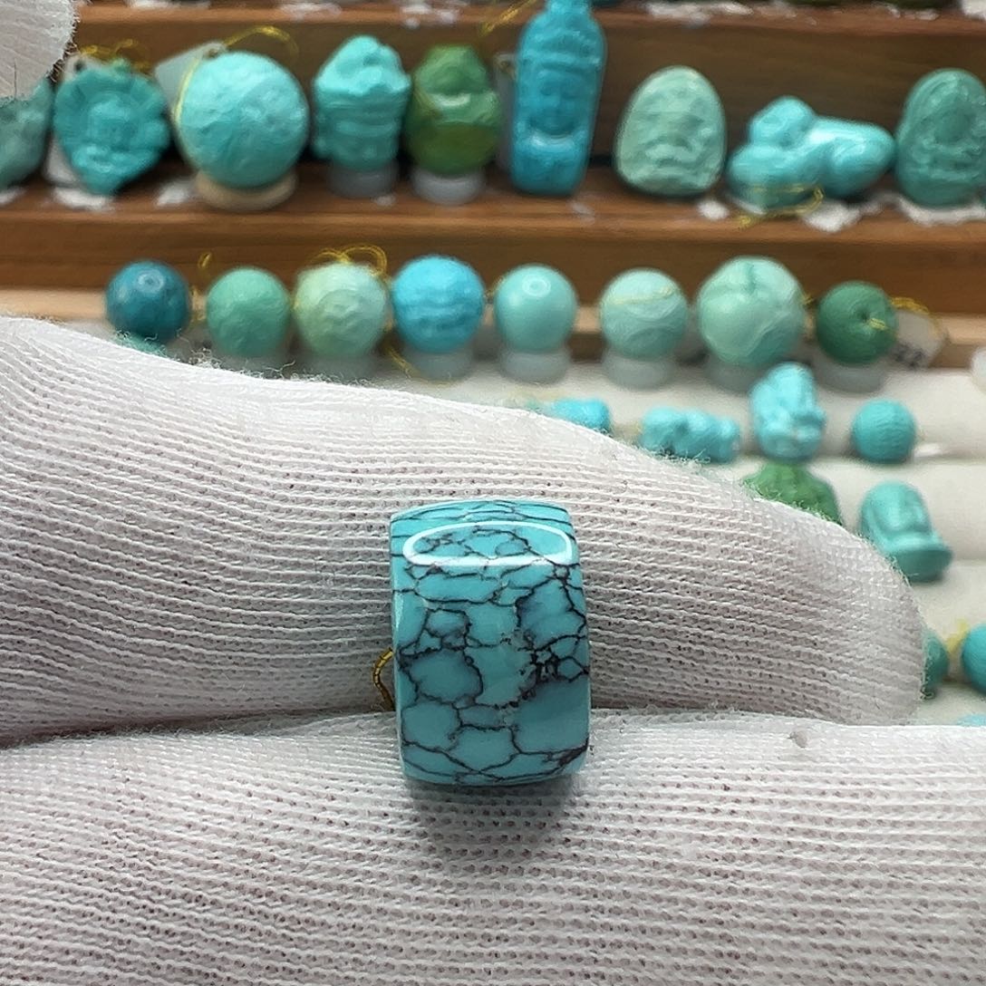 绿松石直切珠 未镶嵌