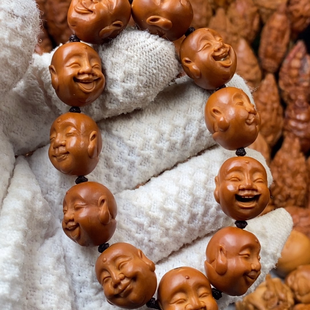 橄榄核手串/手链1.5 铁核 十分开心手串