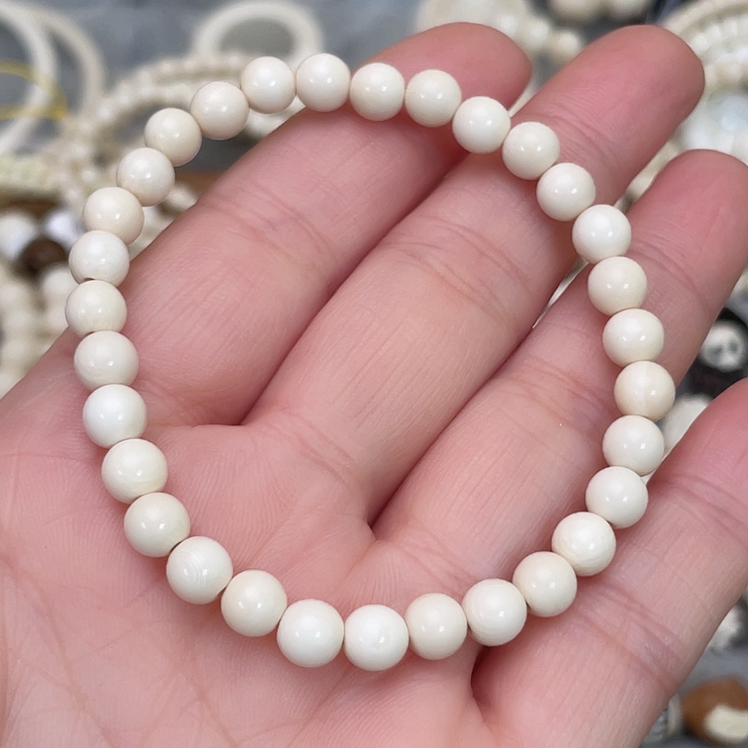 猛犸象牙手串/手链/手镯卡6圆珠手串