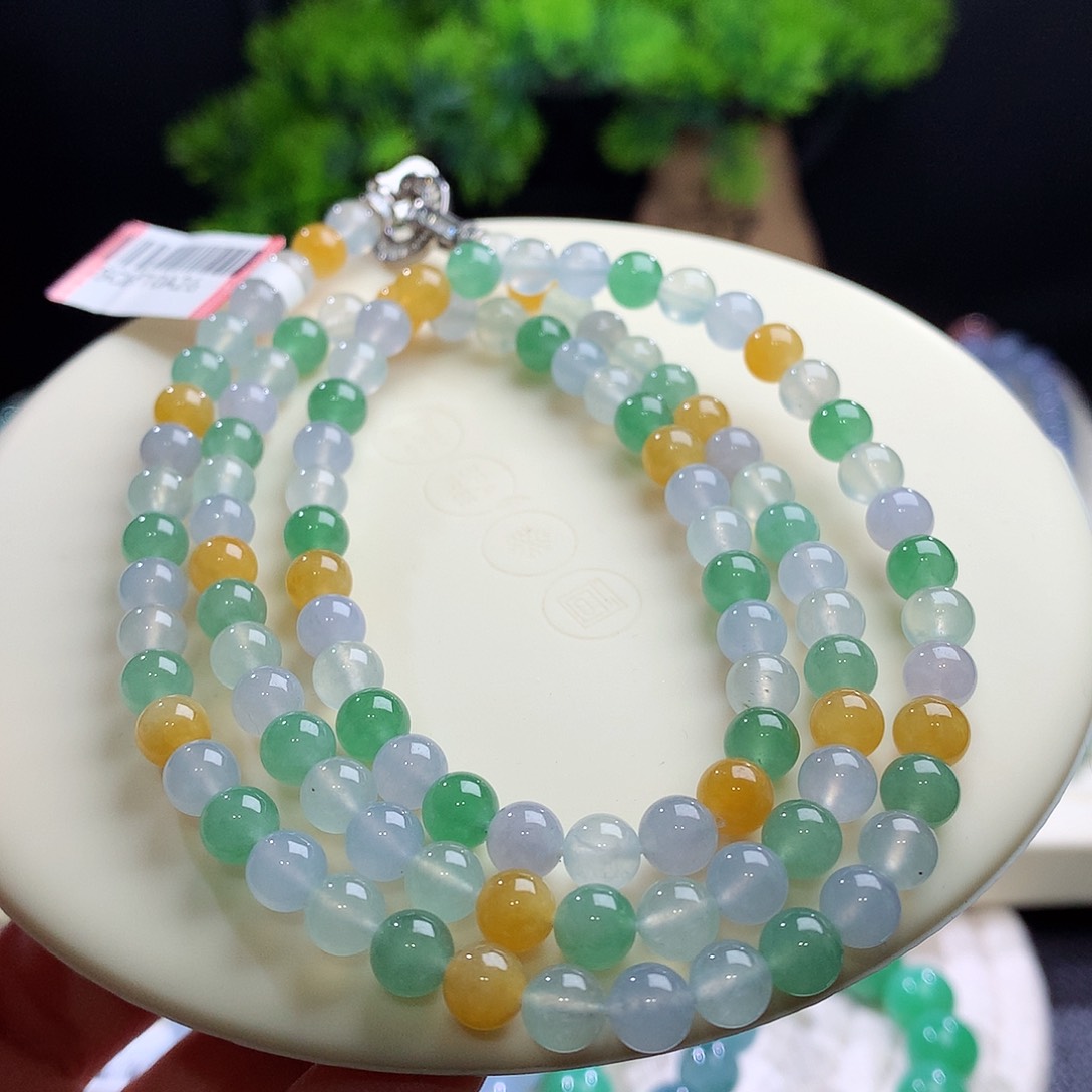 项链未镶嵌翡翠卡6mm