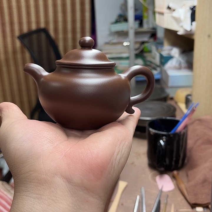 茶壶紫砂170毫升左右莲子壶