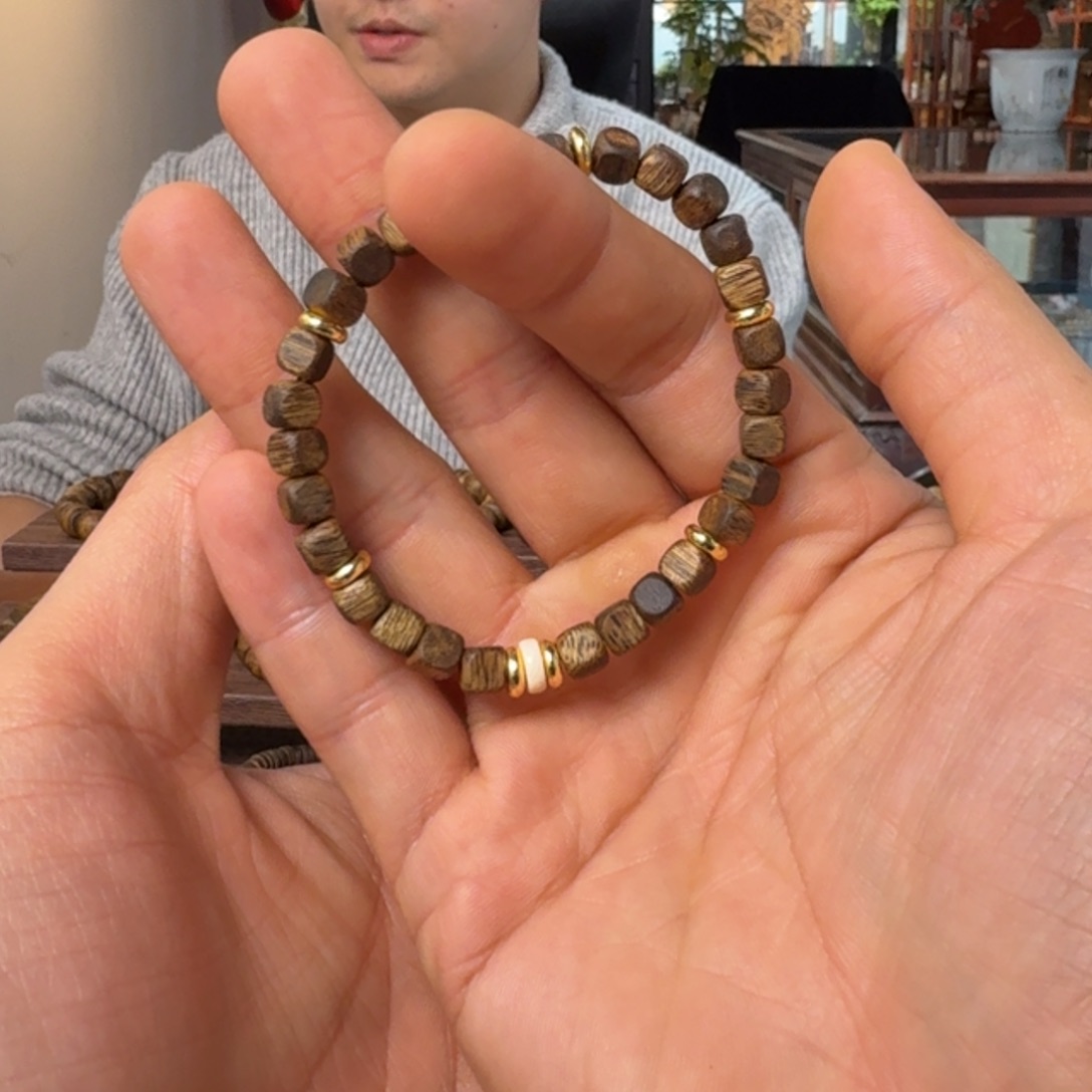 手串沉香高等级方糖 diy 猛犸