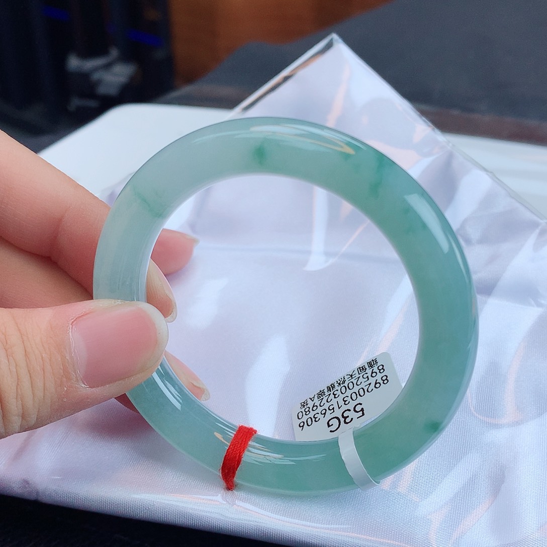 翡翠手镯未镶嵌天然缅甸翡翠A货手镯