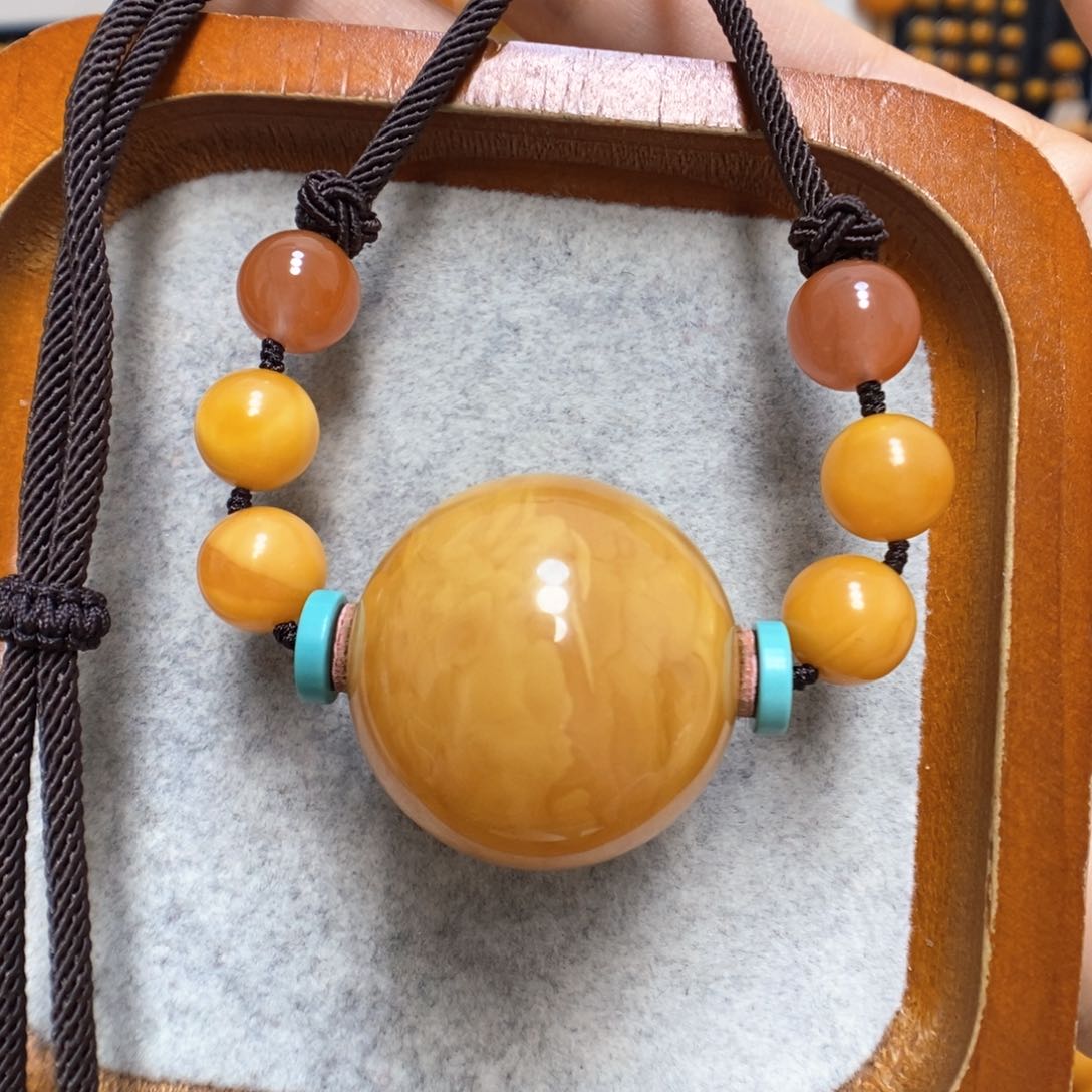 蜜蜡颈饰未镶嵌蜜蜡