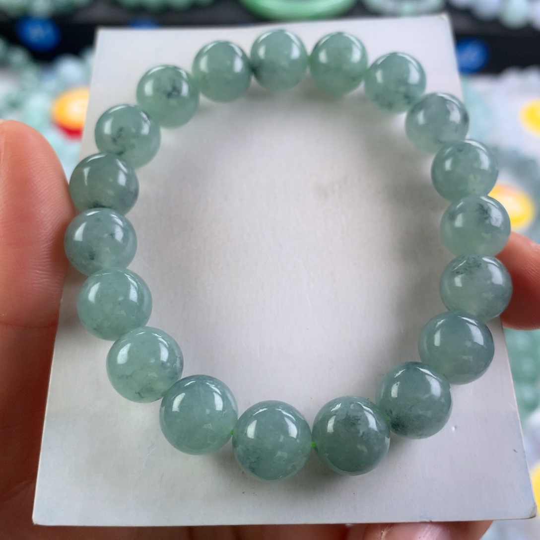 翡翠未镶嵌手链卡9.9