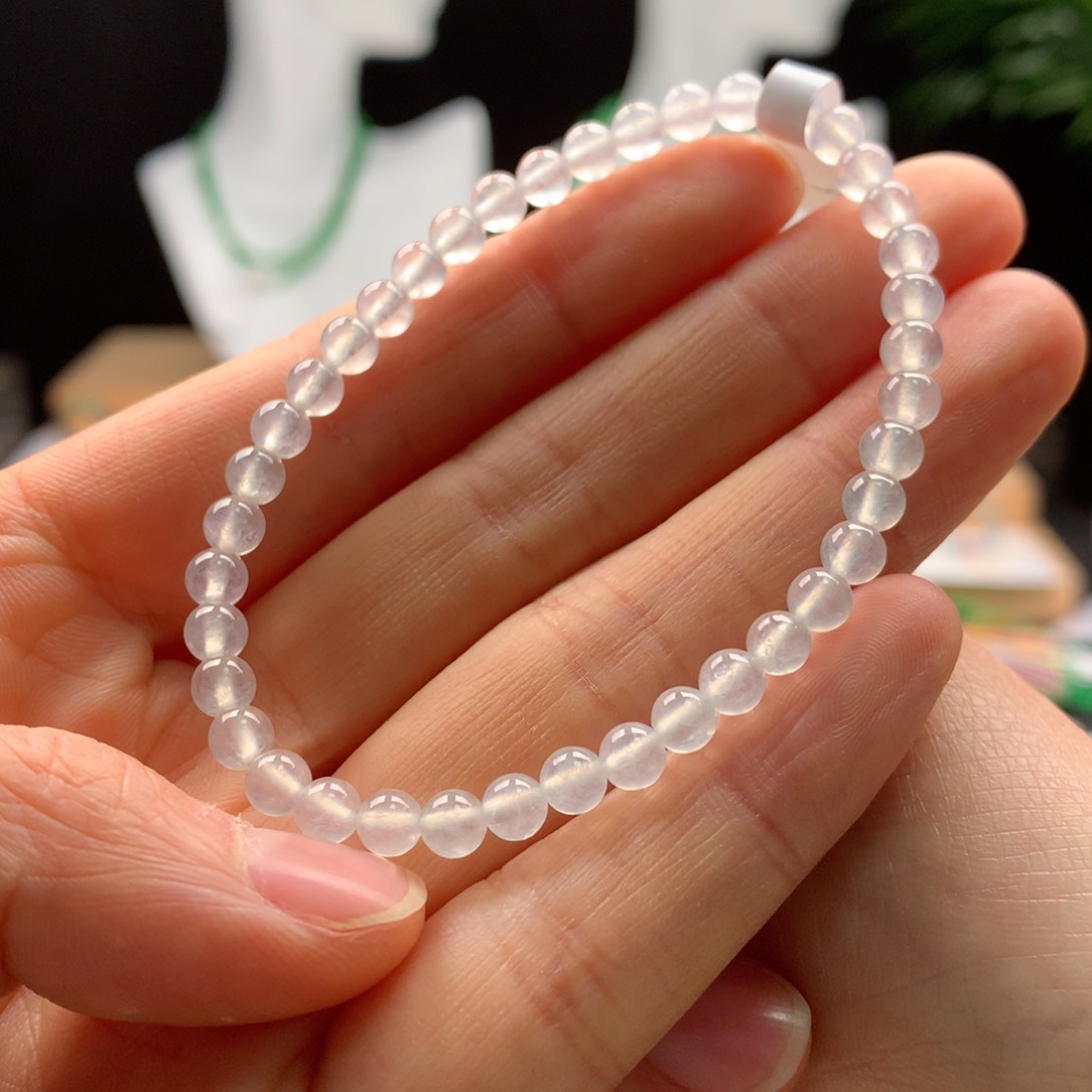 翡翠手链未镶嵌天然缅甸A货翡翠