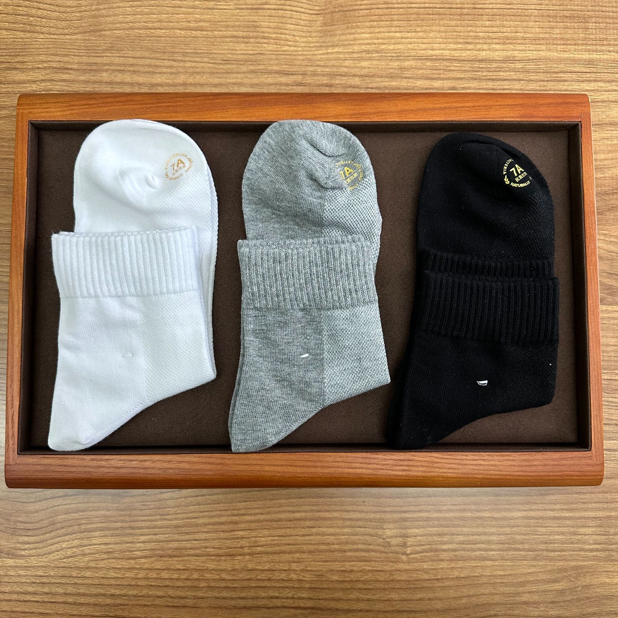 机车服饰 男女通用秋冬中筒袜百搭时尚保暖黑色藏蓝加绒男袜秋冬