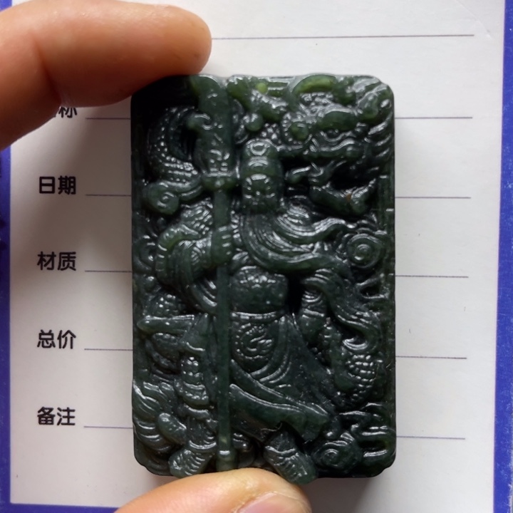 鹰***哥和田玉未镶嵌颈饰