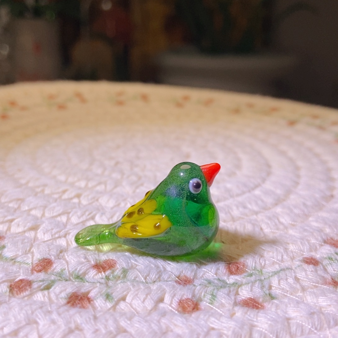 琉璃手工艺品小鸟