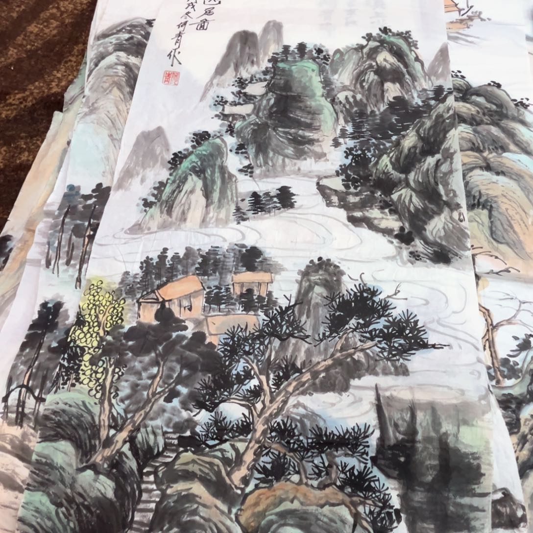 国画何青老师三尺作品1111