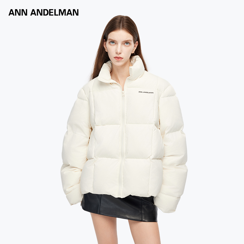 ANN ANDELMAN 冬季新款简约白色面包服羽绒服女白鸭绒