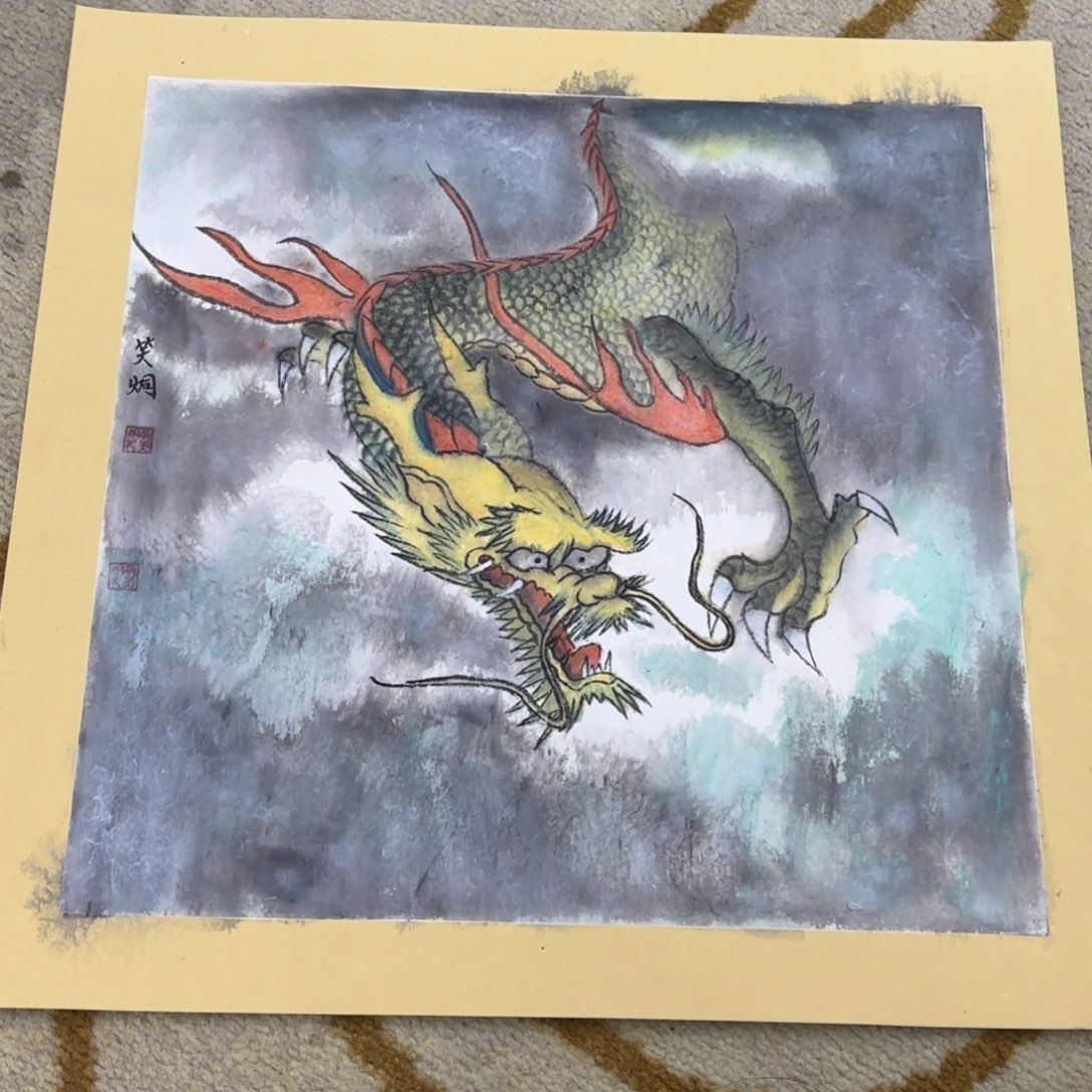 国画38-38卡纸作品艺