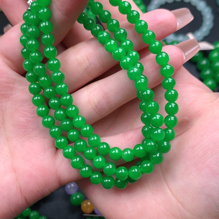 淡***语缅料卡6项链 一物一证