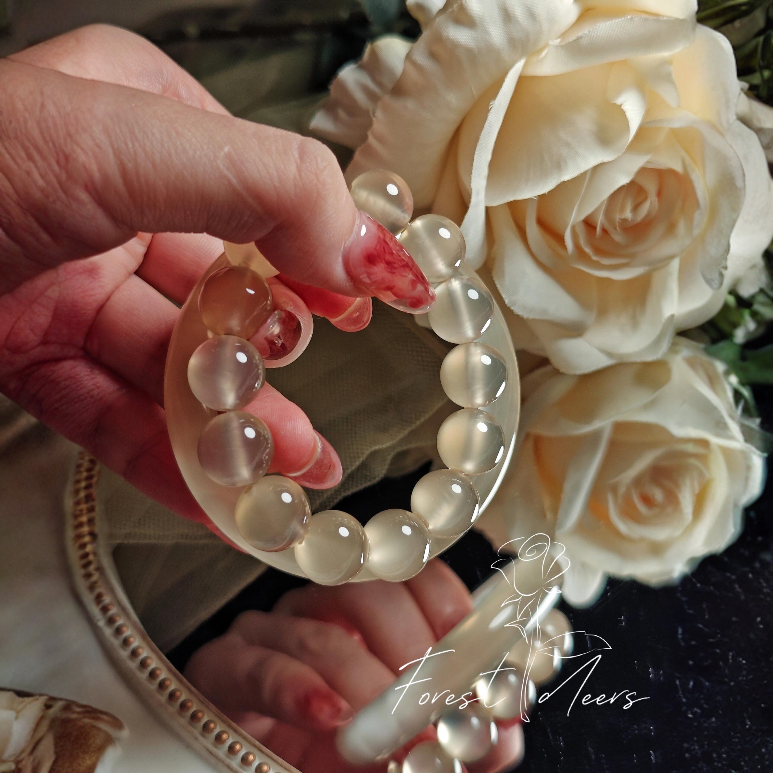 【专属】香槟金玛瑙手串小众精品马料玉髓戒圈饰品礼物多样性发一