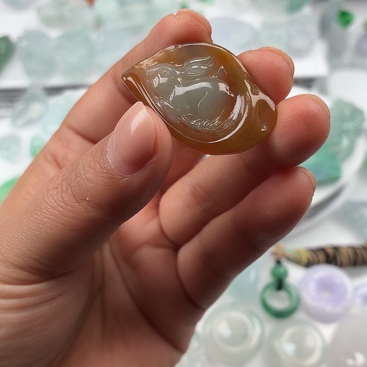 翡翠未镶嵌颈饰纯A