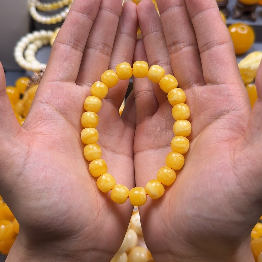 未镶嵌琥珀珠宝奇石同料11mm