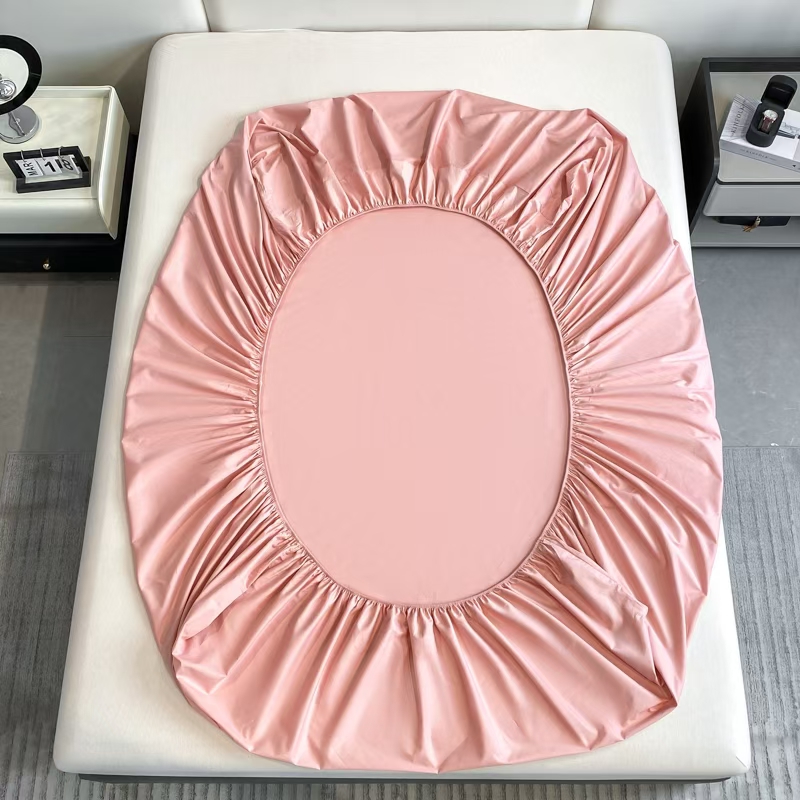 学生儿童纯色纯棉床笠款0.9米床三件套1.2米床四件套