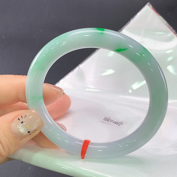 未镶嵌手镯翡翠圆条55-56