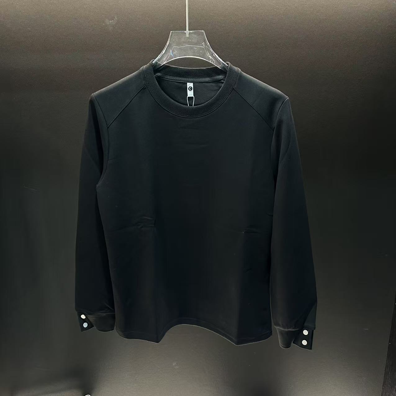 男款秋季男士秋冬400g圆领休闲T恤黑色男装长袖上衣圆领