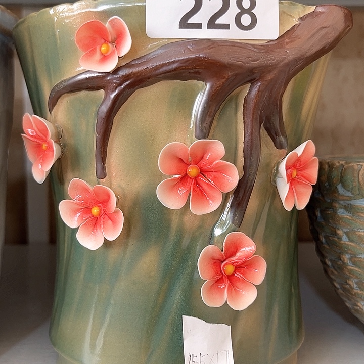 紫砂花盆粗陶材质多肉花盆