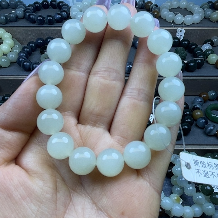 和田玉未镶嵌手链