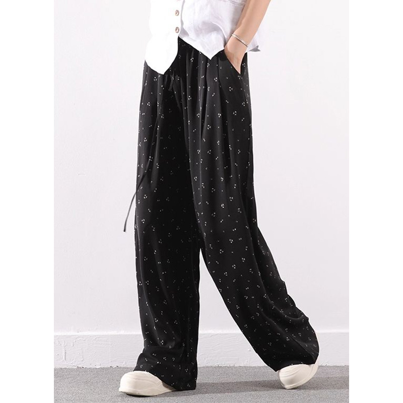 时尚薄款高腰垂感透气休闲阔腿裤 要PX3-317