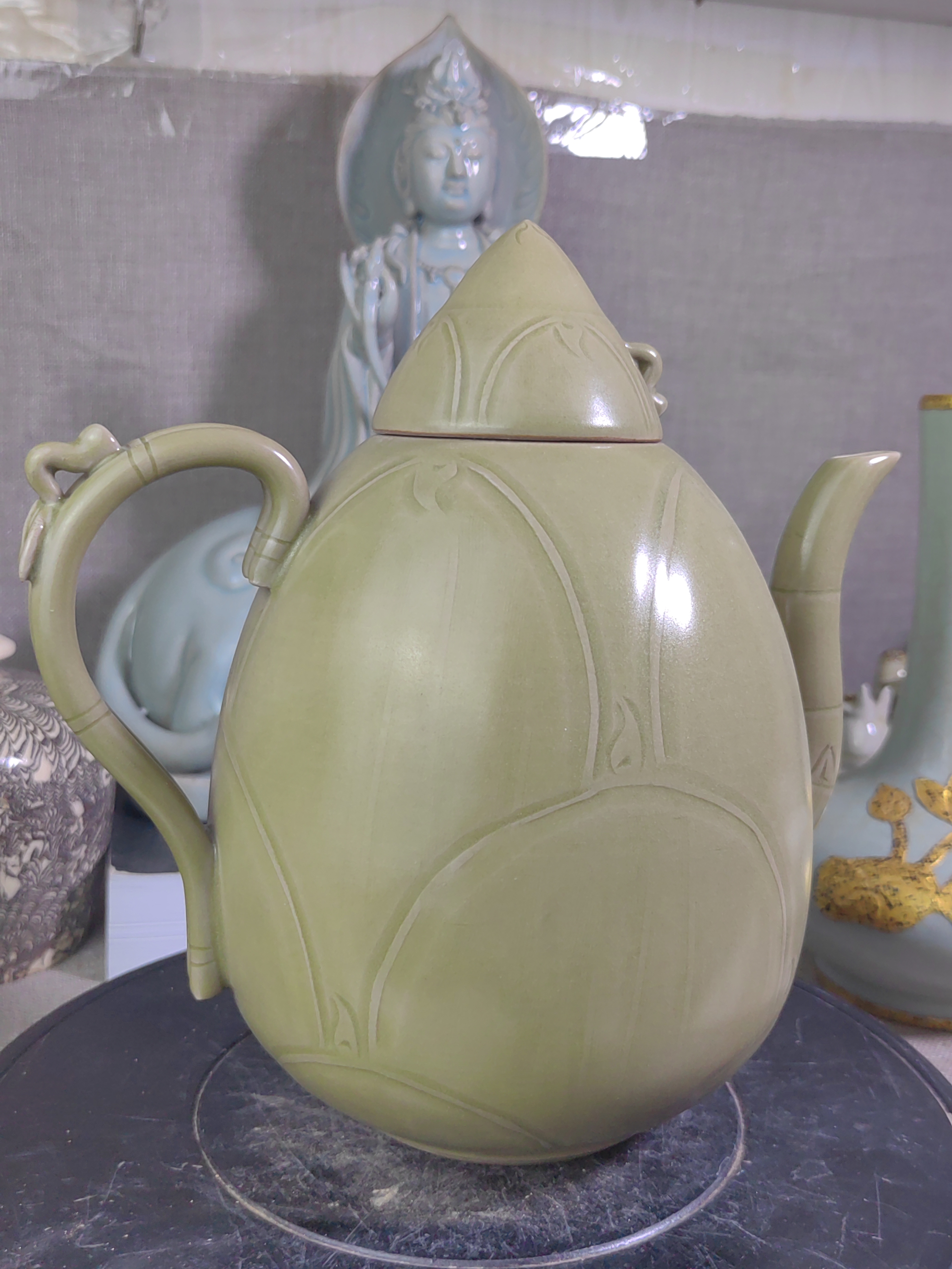 越窑秘色瓷稀缺精品高货摆件