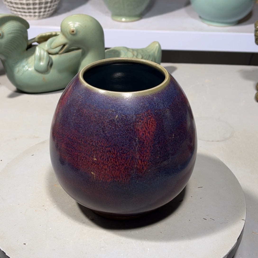 瓶钧窑瓷器品相完美