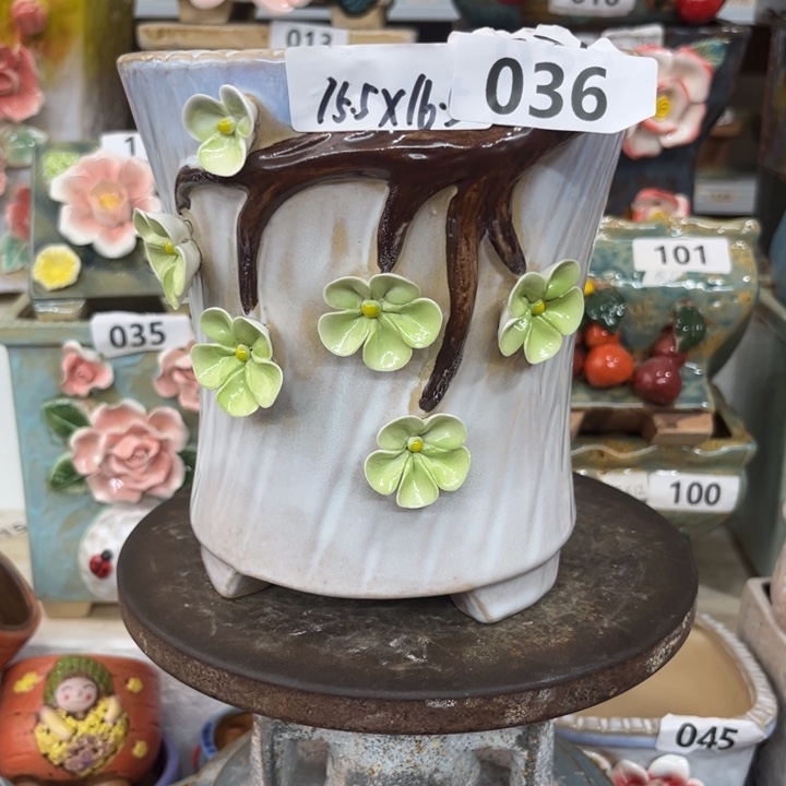紫砂花盆粗陶材质多肉花盆