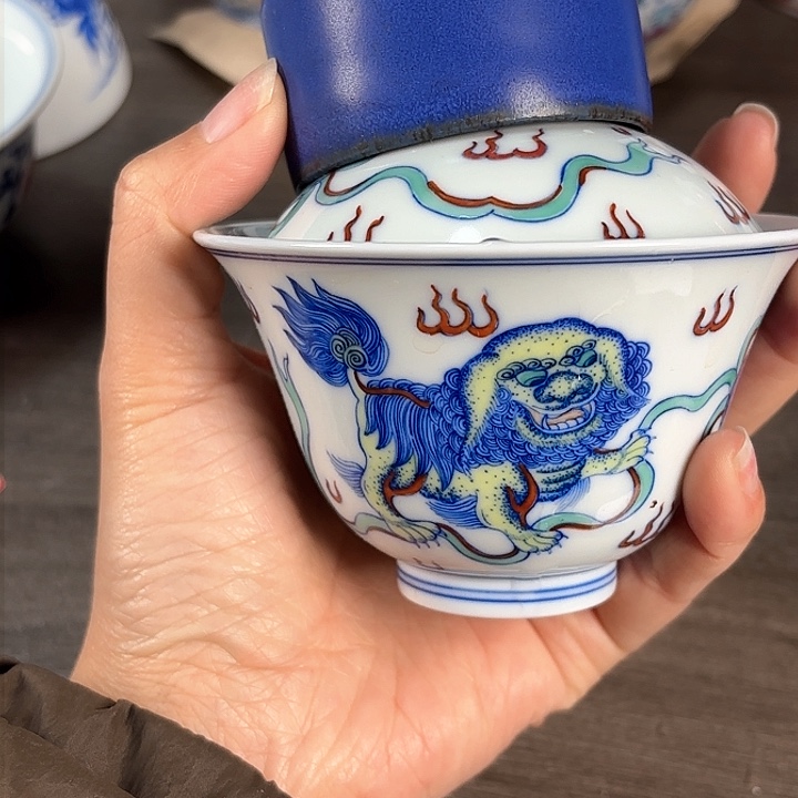 微瑕手工手绘茶具542