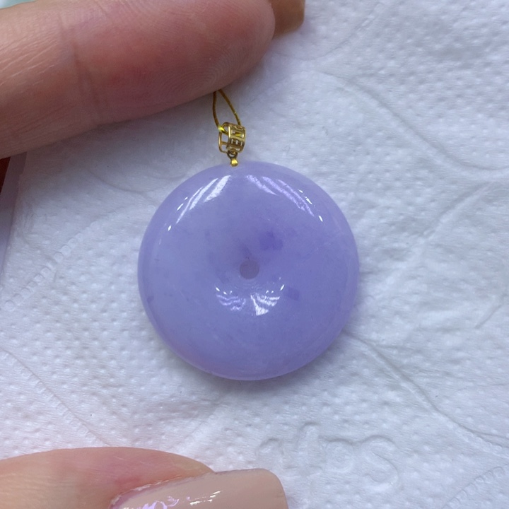 颈饰18K金镶嵌翡翠