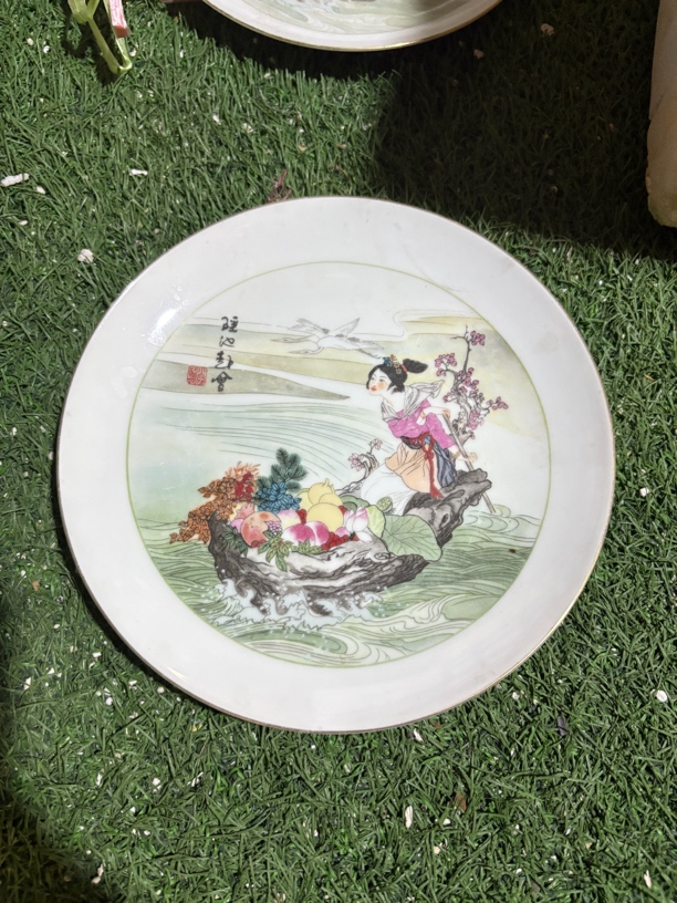 567景德镇瑶池赴会精美赏盘，极具观赏价值