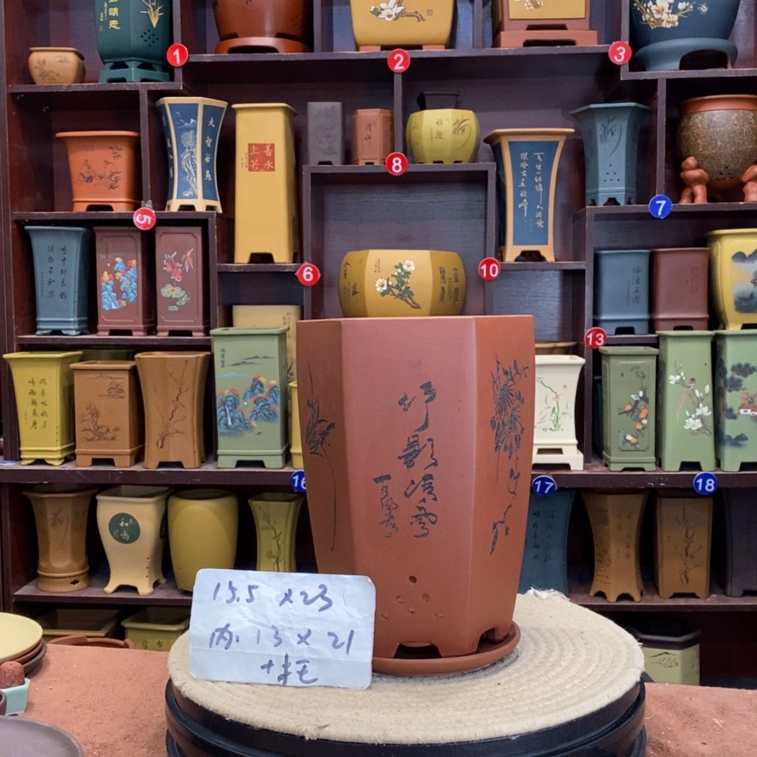 紫砂花盆紫砂花盆