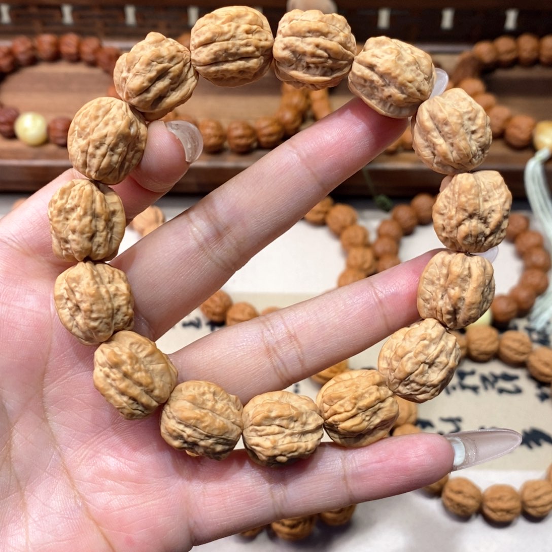 文玩核桃手串小金蝉