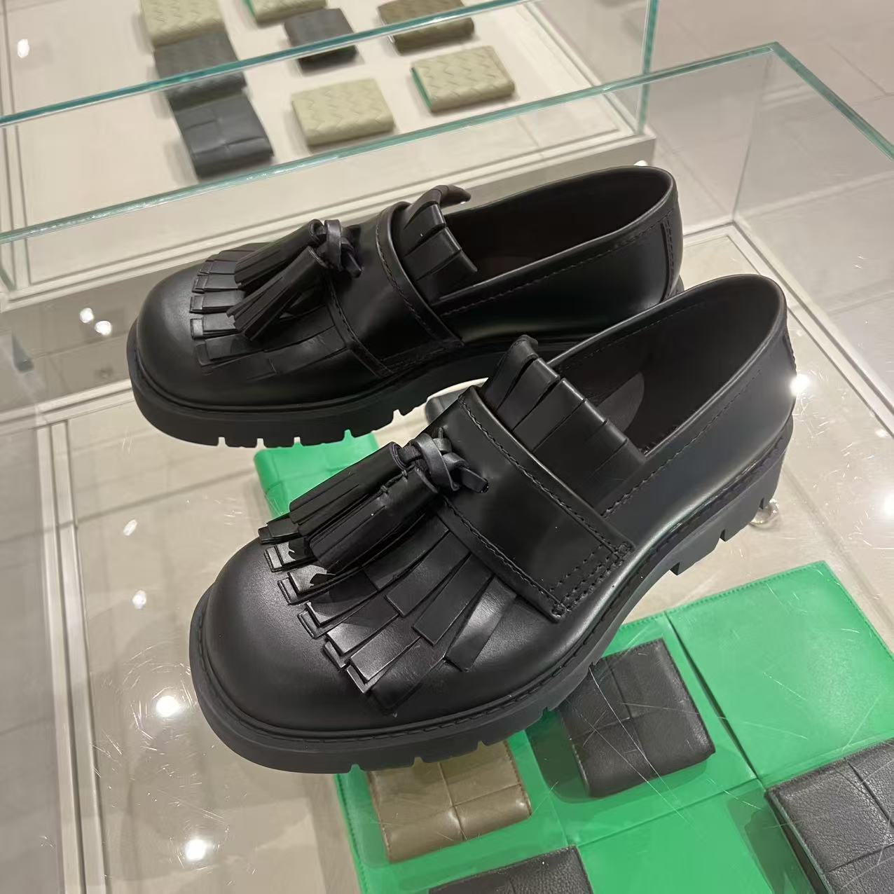未使用 BOTTEGA VENETA/葆蝶家 /七七/男款麦穗乐福鞋
