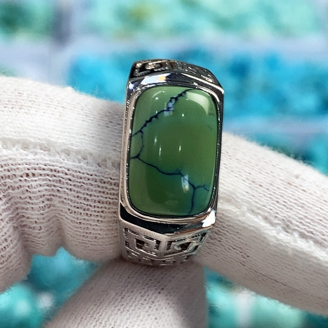 绿松石银S925镶嵌配饰