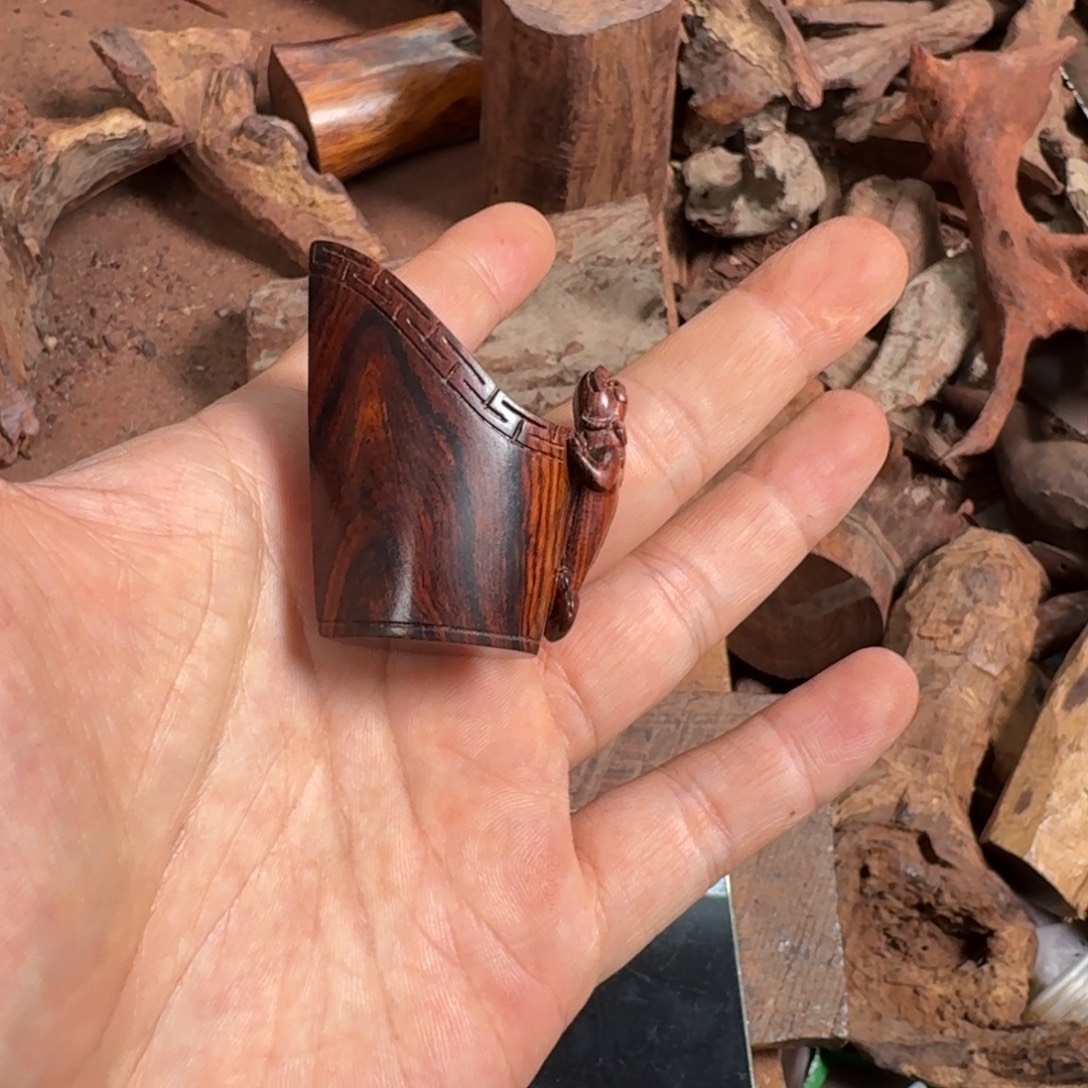 纪***年黄花梨/降香黄檀手串海黄小杯拍品不退换