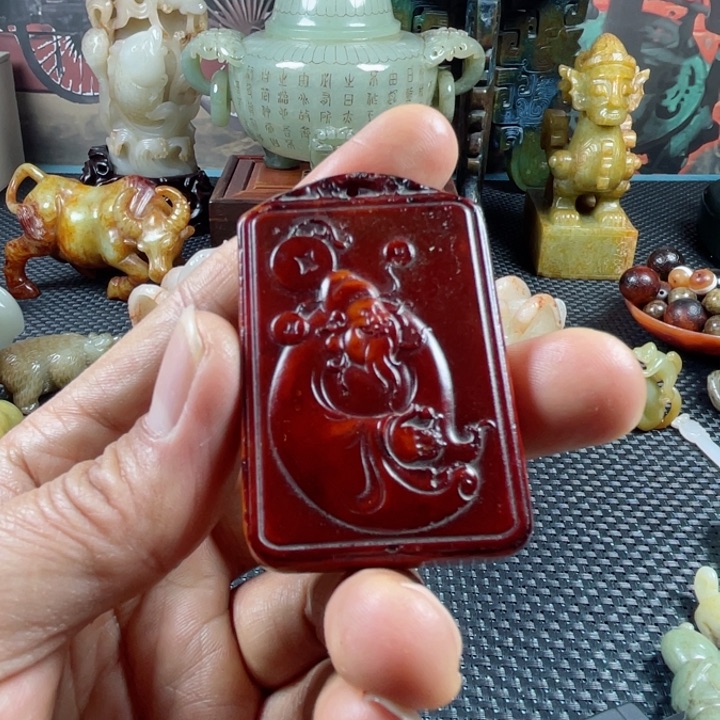 和田玉颈饰未镶嵌双****兰