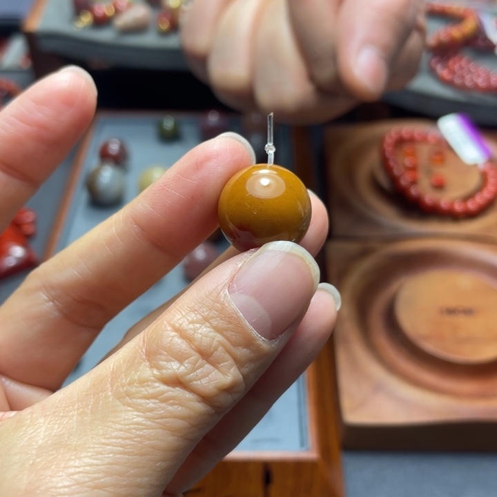 南红玛瑙未镶嵌单珠16