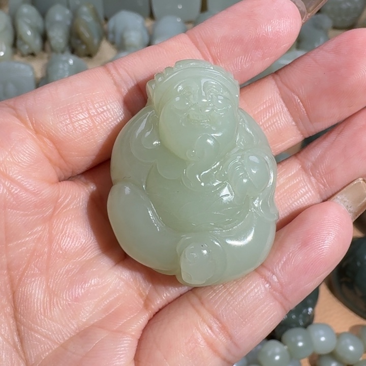 和田玉未镶嵌挂件