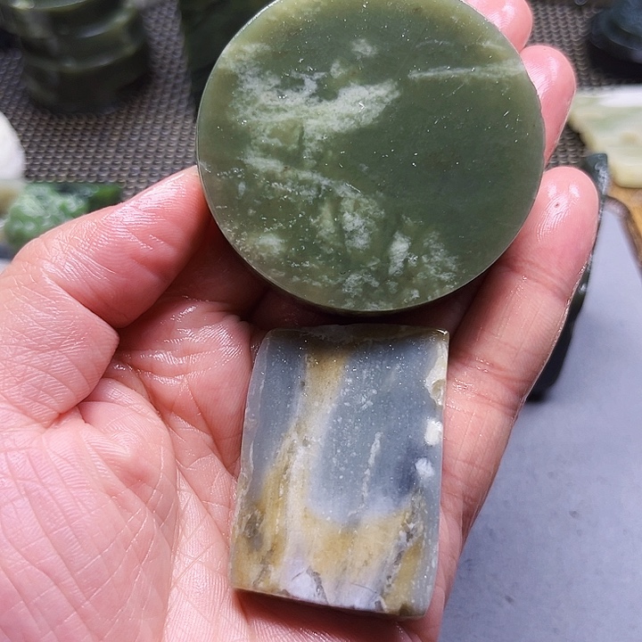 和田玉珠宝半成品未镶嵌德***爱