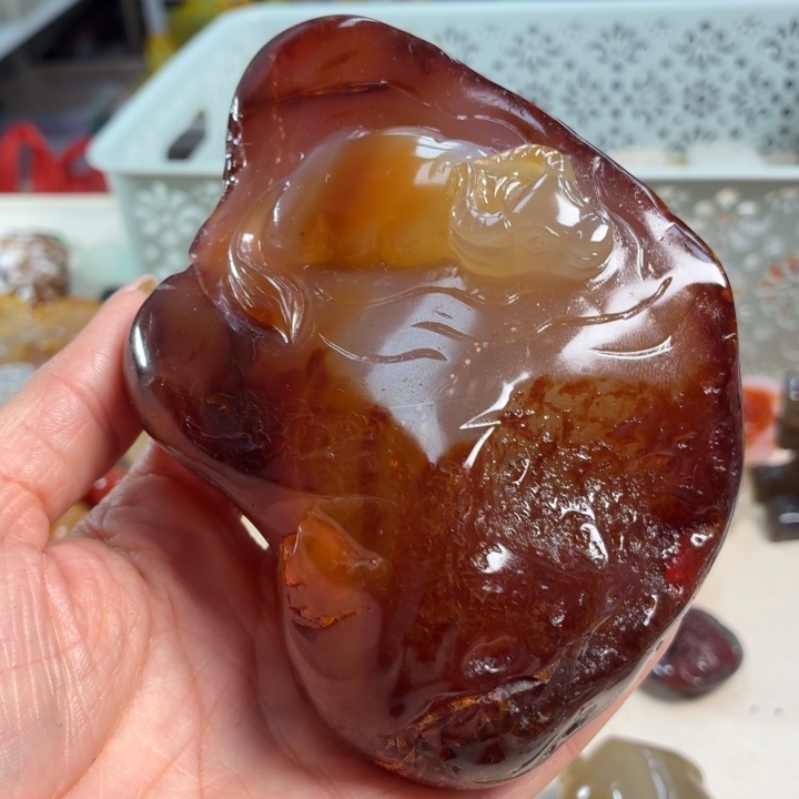 玛瑙/玉髓未镶嵌吊坠(不含链)