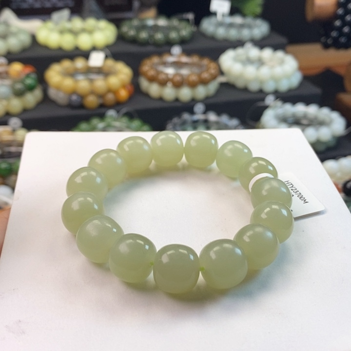 和田玉未镶嵌手串W 14