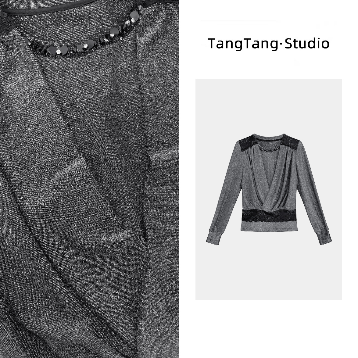 【TangTang·Studio】银河上衣2高级气质女装气质卫衣上衣-116581