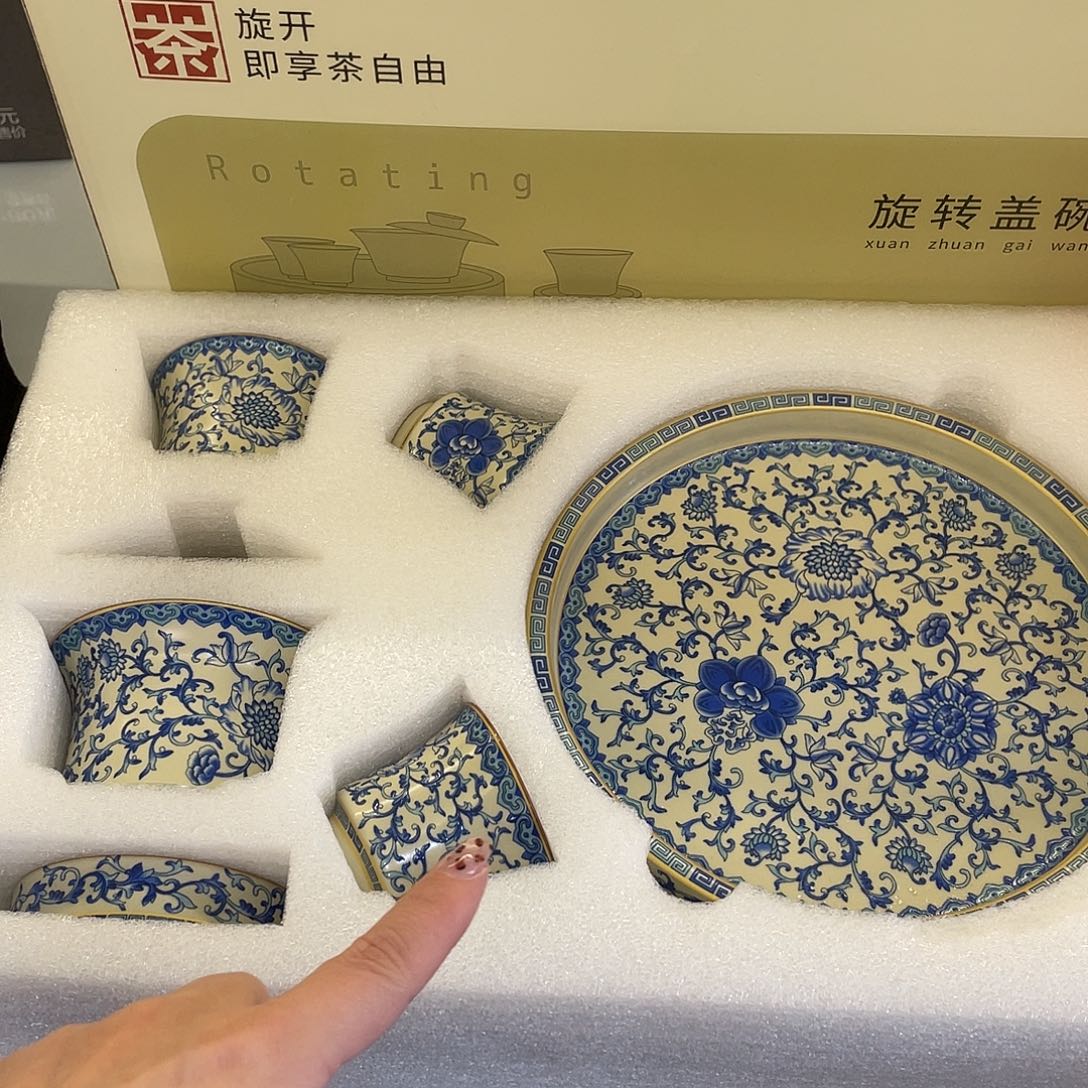 陶景德陶瓷盖碗茶具