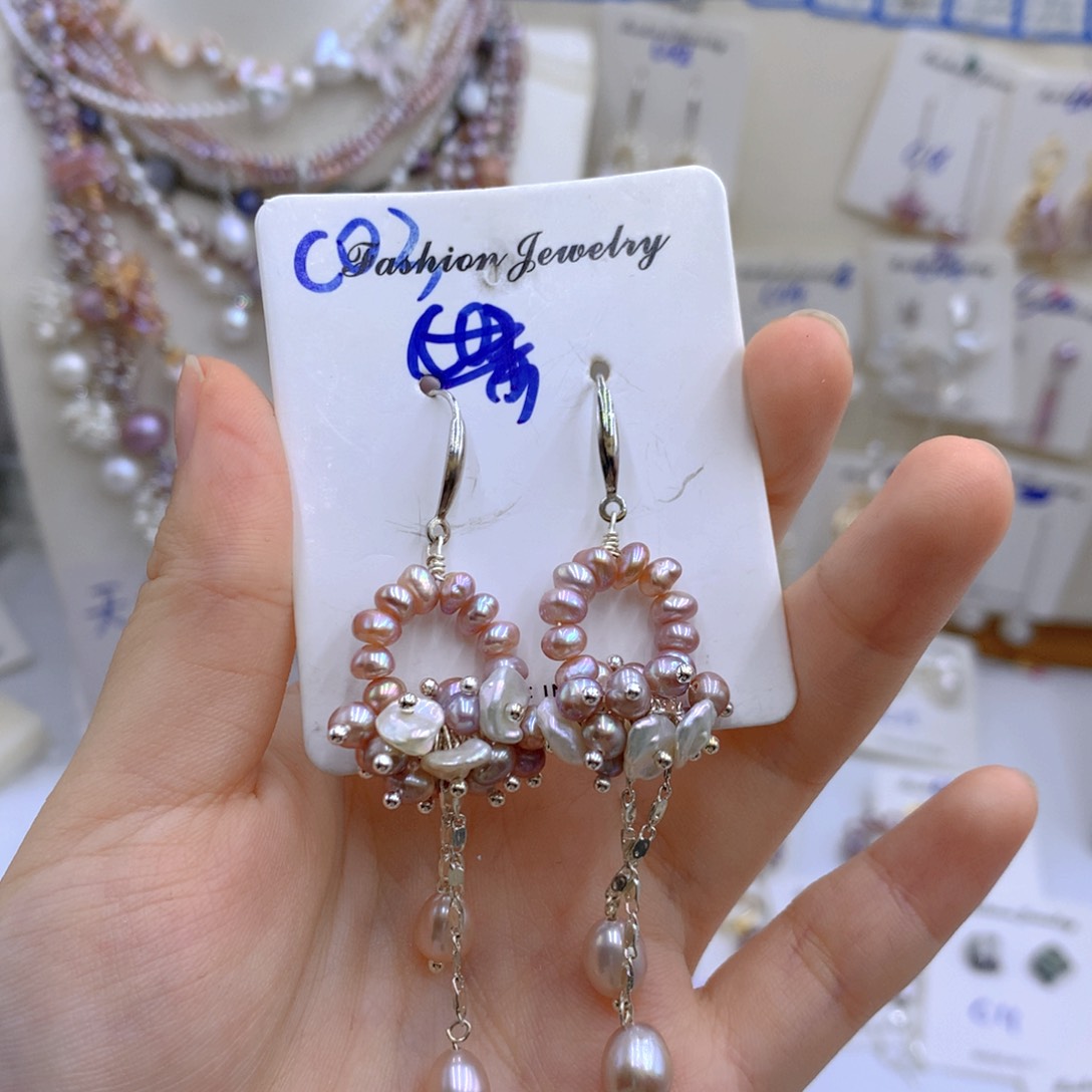 淡水珍珠颈饰银S925镶嵌