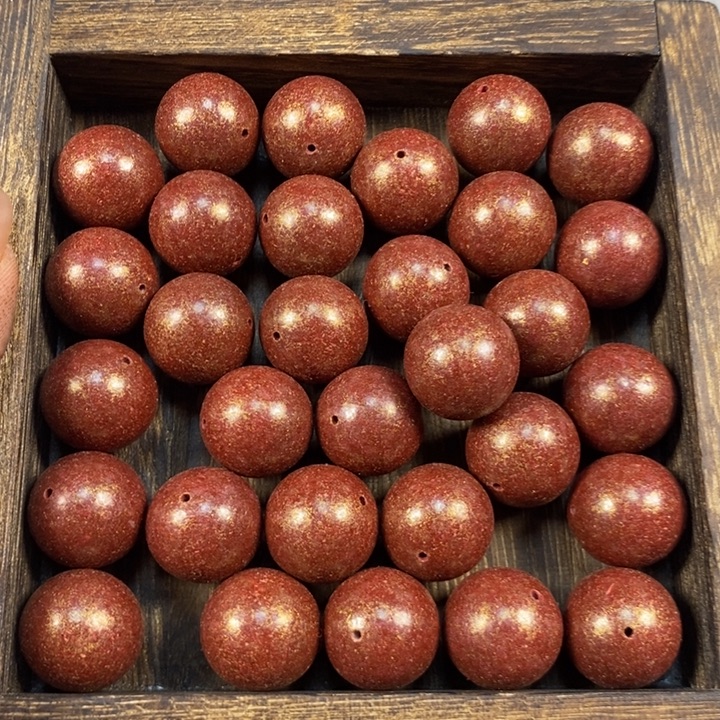 泥塑朱sha 痣金粉工艺1.8香珠约90克