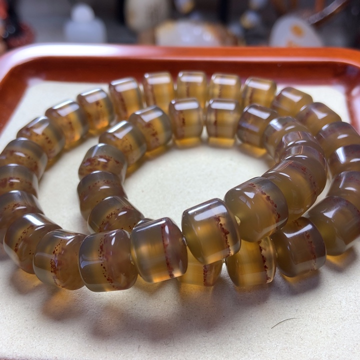 玛瑙/玉髓手串未镶嵌大*大香槟冰 紫砂一线