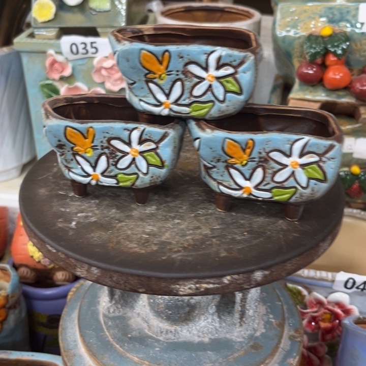 紫砂花盆粗陶材质多肉花盆